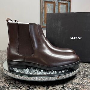 Alfani | Shoes | Alfani Mens Brown Heel Pulltab Luka 2 Round  display picture 2